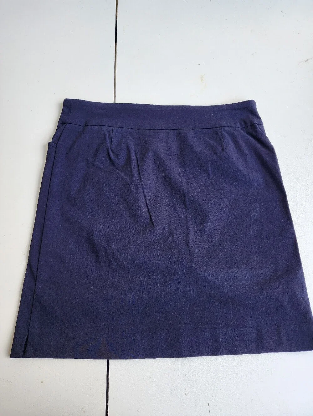 CORAL BAY GOLF SKORT NAVY  SKIRT SHORTS UNDER POLYESTER BLEND Rayon Nylon S